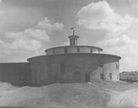 SA0398 - Photo of the round barn., Winterthur Shaker Photograph and Post Card Collection 1851 to 1921c